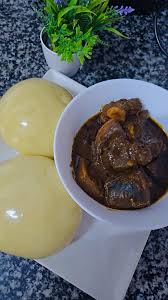 Bitter leaf soup, swallow with Titus Fish 